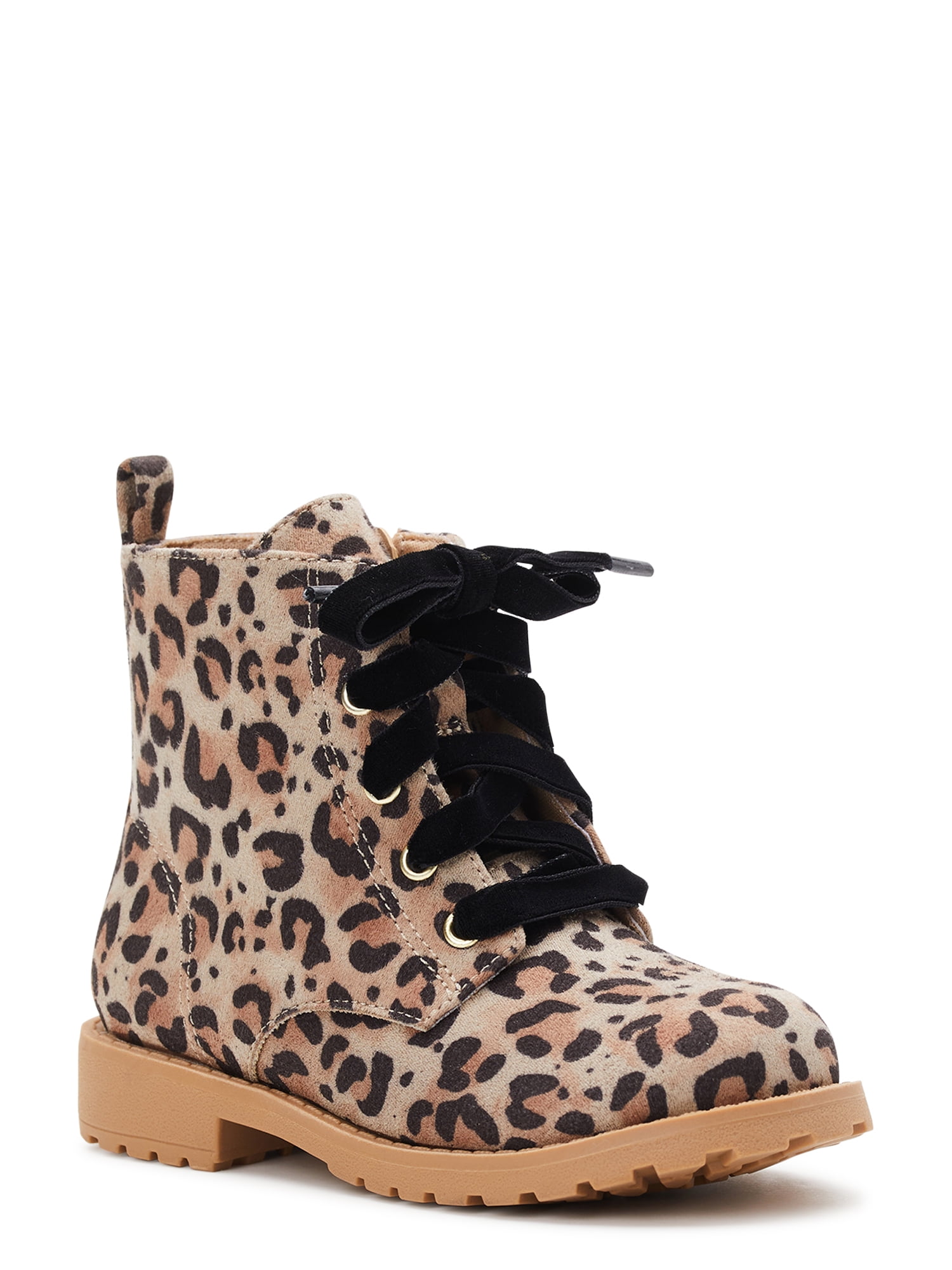 Girls leopard hotsell print boots