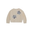 thumbnail image 1 of Wonder Nation Toddler Girls' Long Sleeve Daisy Applique Sweater, Sizes 12M-3T, 1 of 6