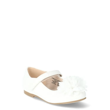 Wonder Nation Toddler Girls Mary Jane Ballet Flower Shoes
