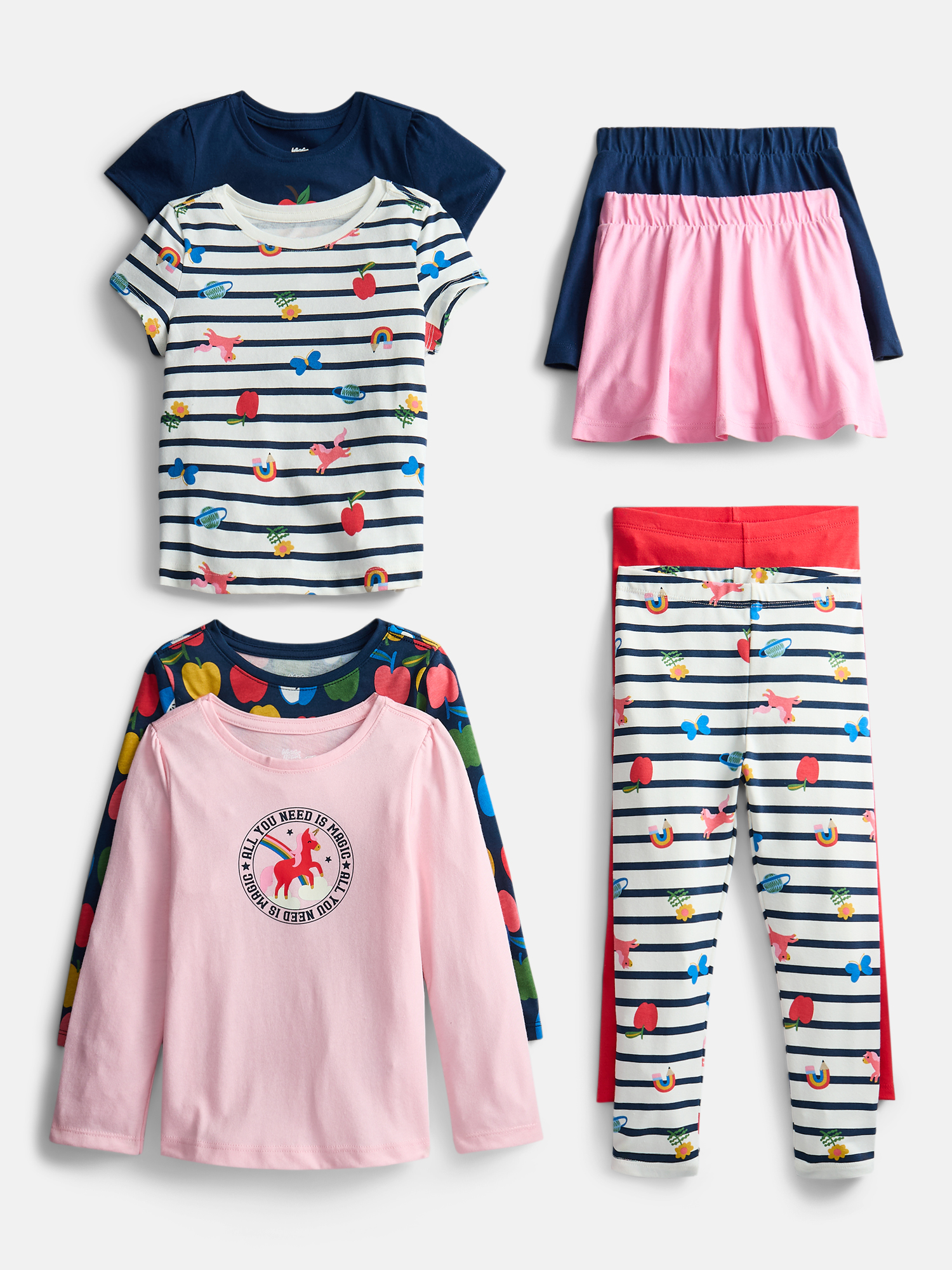 Wonder Nation Toddler Girls Mix And Match Outfit Set 8 Piece Sizes 18M 5T: How It Stacks Up