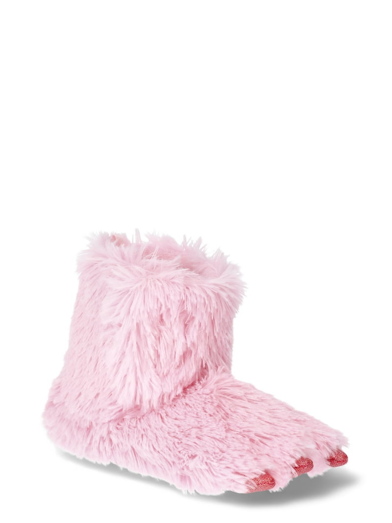 Wonder Nation Toddler Girls Monster Claw Boot Slippers, Sizes 7/8