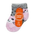 thumbnail image 1 of Wonder Nation Toddler Girls No Show Sock, 6 pack, 1 of 1