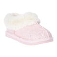thumbnail image 1 of Wonder Nation Toddler Girls Slippers with Faux Fur Trim, 1 of 5