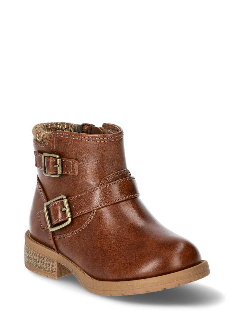 Wonder Nation Toddler Girls Sweater Cuff Ankle Boots