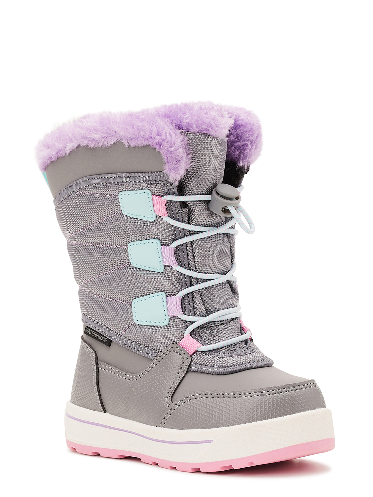 Wonder Nation Toddler Girls Tall Bungee Winter Boot - Walmart.com