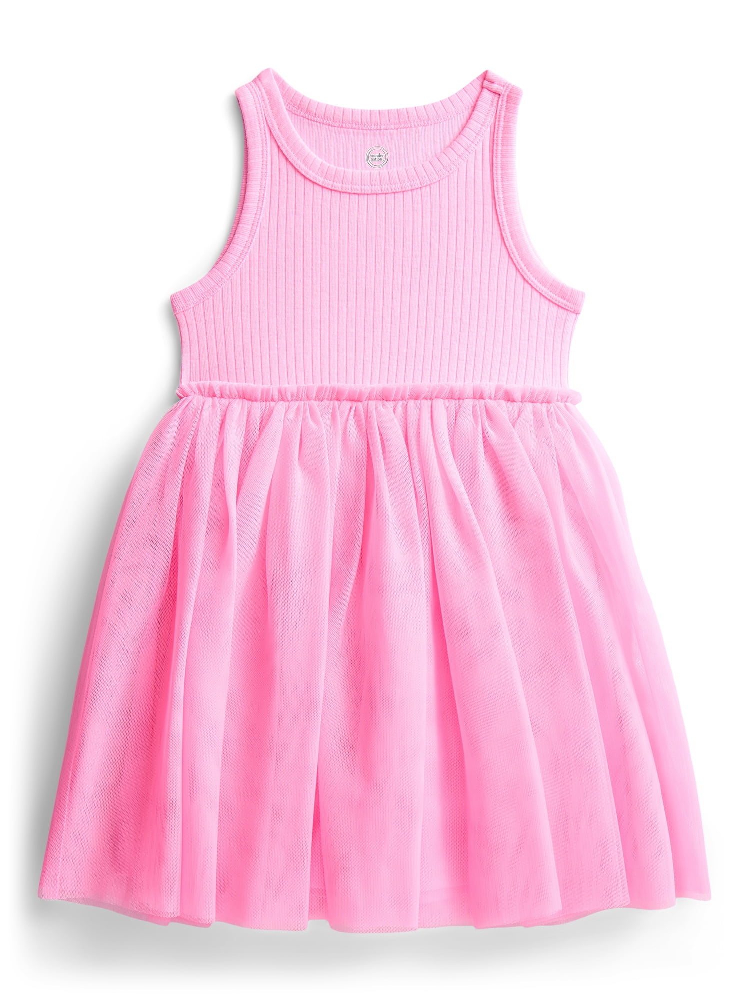 Wonder Nation Toddler Girls Tank Tutu Dress, Sizes 12M-5T