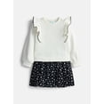 thumbnail image 1 of Wonder Nation Toddler Girls' Sweatshirt Dress with Long Sleeves, Sizes 12M-5T, 1 of 3