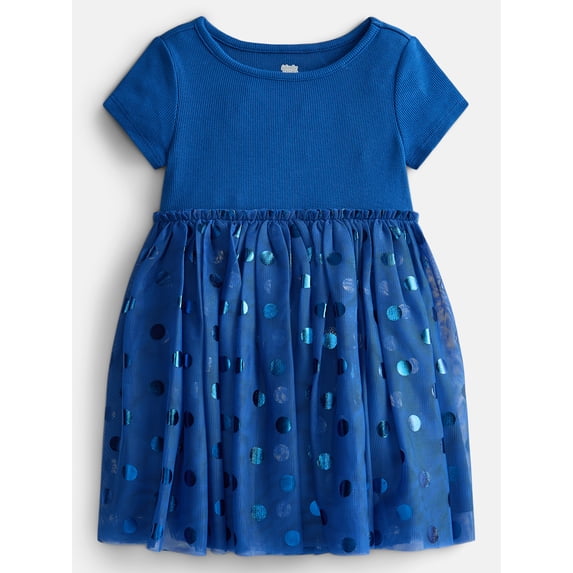 Wonder Nation Toddler Girls' Tutu Dress with Short Sleeves, Sizes 12M-5T