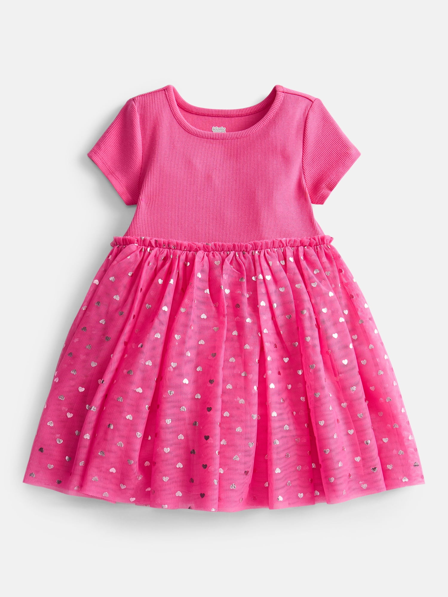 Wonder Nation Toddler Girls' Tutu Dress with Short Sleeves, Sizes 12M-5T