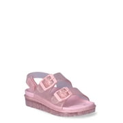Wonder Nation Toddler Girls Two Buckle Jelly Sandals