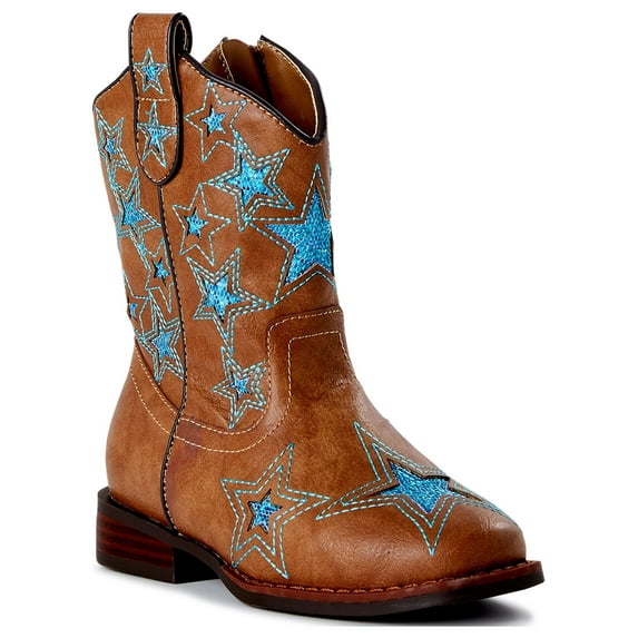 Wonder Nation Toddler Girls’ Western Boots, Sizes 7- 12