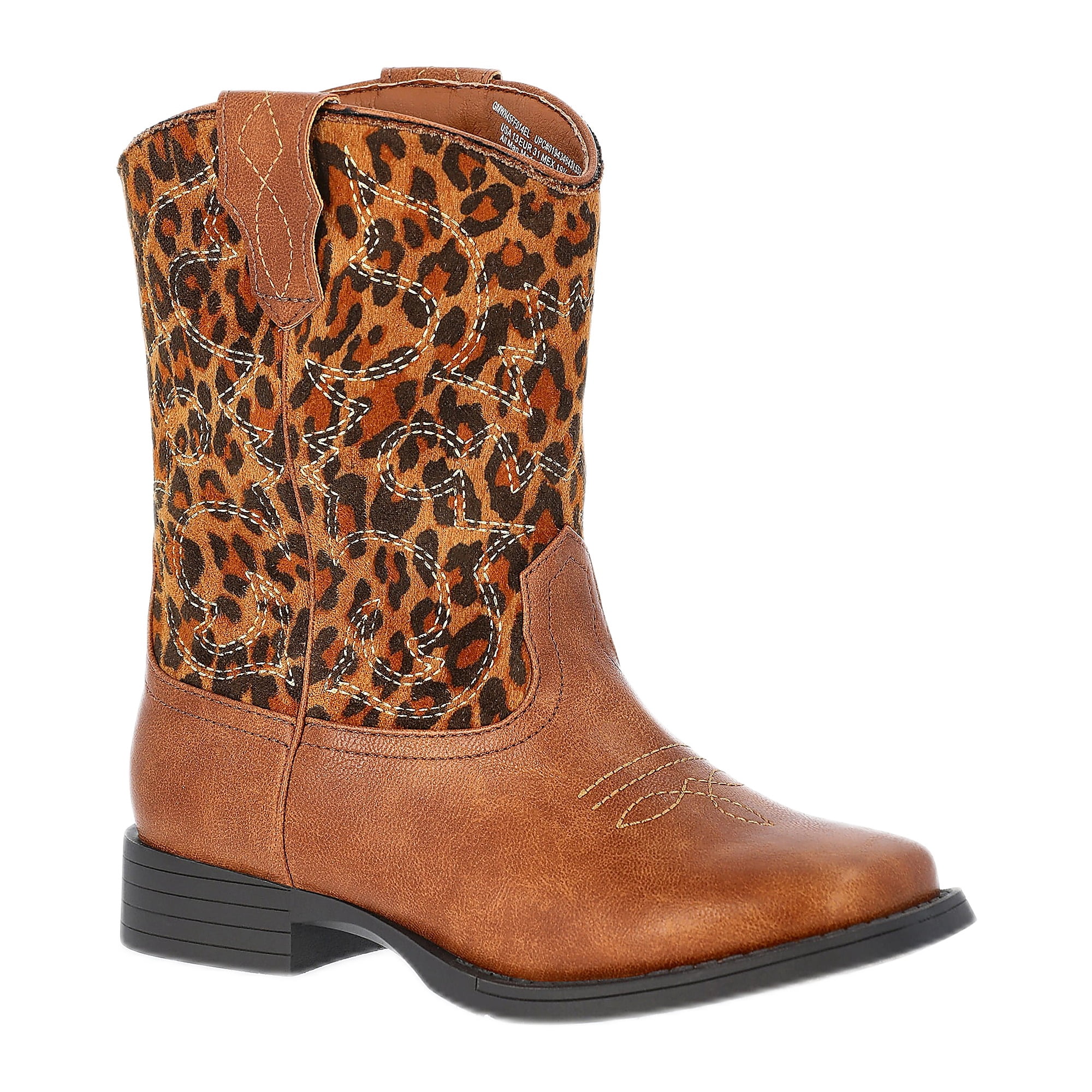 Wonder Nation Little and Big Girls' Western Cowgirl Boots