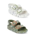 thumbnail image 1 of Wonder Nation Toddler Kids EVA Two Buckle Sandal, 2- Pack, 1 of 8