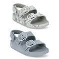 thumbnail image 1 of Wonder Nation Toddler Kids EVA Two Buckle Sandal, 2- Pack, 1 of 8