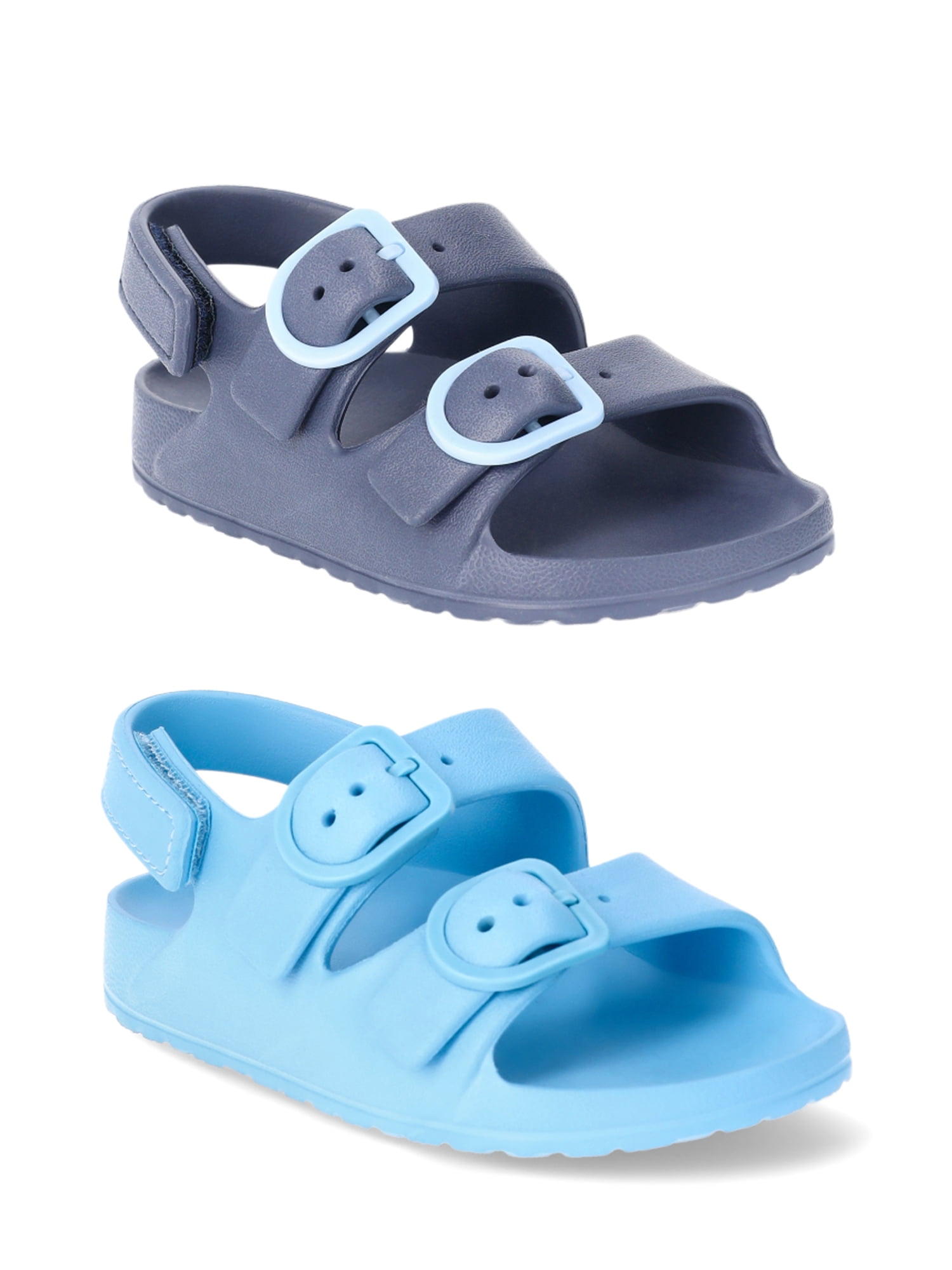 SCHOLL ● EVA Two Strap Sandals - coral Wonder Nation Toddler Kids EVA Two Buckle Sandal, 2- Pack