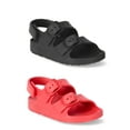 thumbnail image 1 of Wonder Nation Toddler Kids EVA Two Buckle Sandal, 2- Pack, 1 of 7