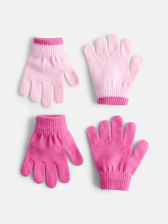 Toddler Knit Gloves, 2- Pack