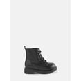 thumbnail image 1 of Wonder Nation Toddler, Little, & Big Girls Combat Boots, 1 of 5