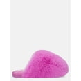 thumbnail image 1 of Wonder Nation Toddler, Little & Big Girls Faux Fur Puff Slippers, 1 of 6