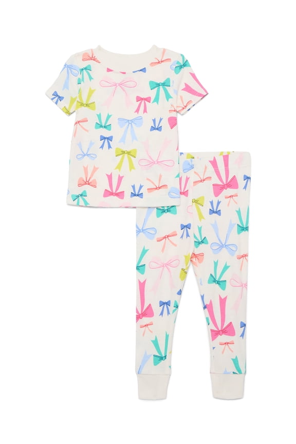 Toddler Boys or Girls Cotton Snug-Fit Top and Pants Pajama Set, 2-Piece, Sizes 12M-5T