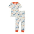 thumbnail image 1 of Wonder Nation Toddler Top and Long Pants Snug Fit Cotton Pajama Set, 2-Piece, Sizes 12M-5T, 1 of 3
