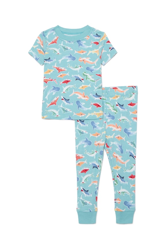 Toddler Boys or Girls Cotton Snug-Fit Top and Pants Pajama Set, 2-Piece, Sizes 12M-5T