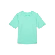 Wonder Nation Toddler Boys Rash Guard with Short Sleeves and UPF 50+, Sizes 12M-5T