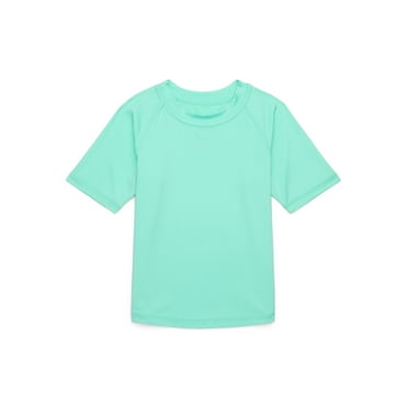 Wonder Nation Toddler Boys Rash Guard with Short Sleeves and UPF 50 , Sizes 12M-5T