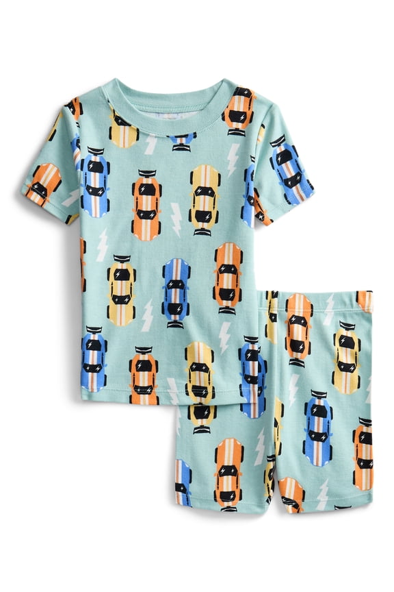 Toddler Short-Sleeve Tee & Short Set Cotton Pajama Set, 2-Piece, Sizes 12M-5T
