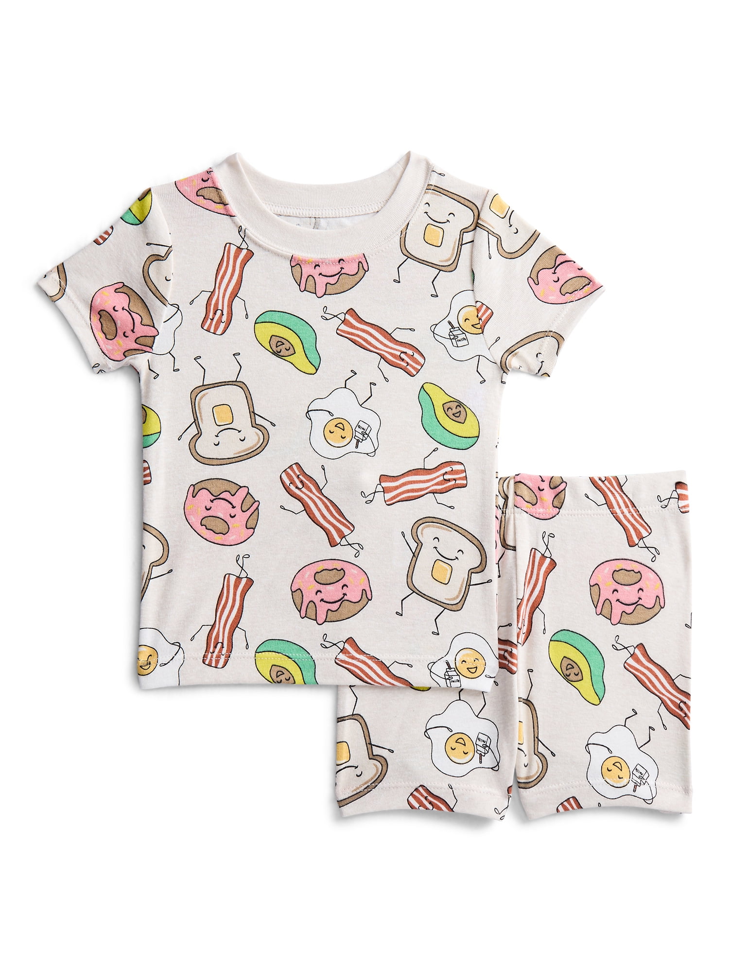 Wonder Nation Toddler Boys Short Sleeve Tee and Shorts Cotton Pajama Set, 2-Piece, Sizes 12M-5T