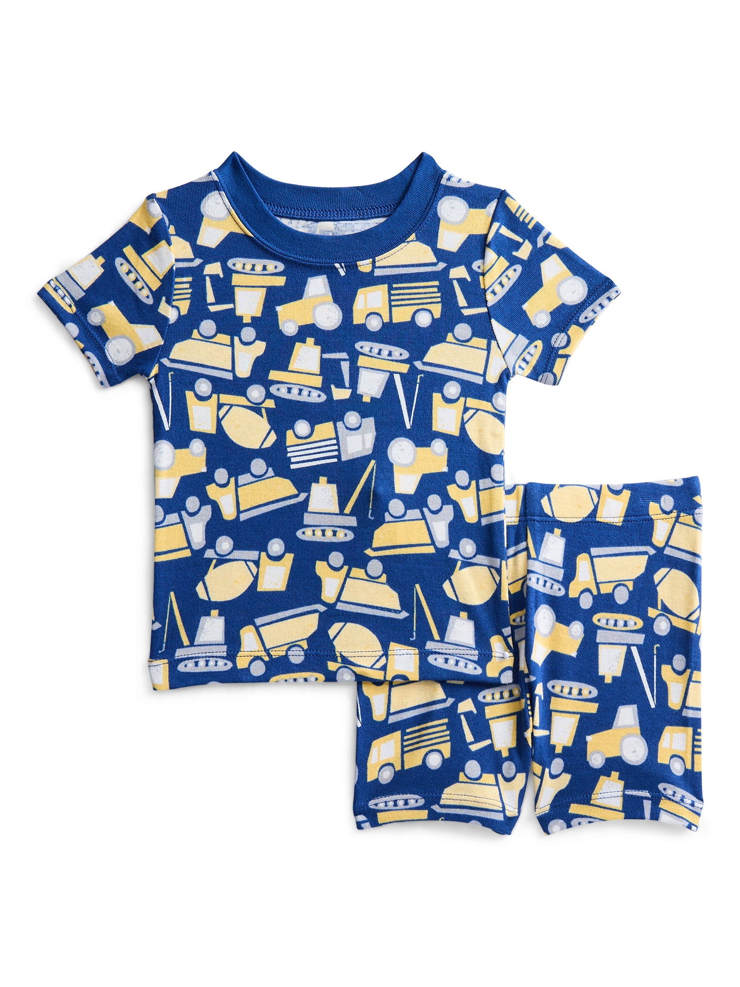 Wonder Nation Toddler Boys Short Sleeve Tee and Shorts Cotton Pajama Set, 2-Piece, Sizes 12M-5T