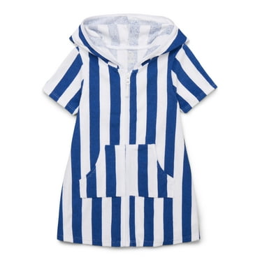 Wonder Nation Toddler Terry Zip Coverup with Hood, Sizes 12M-5T