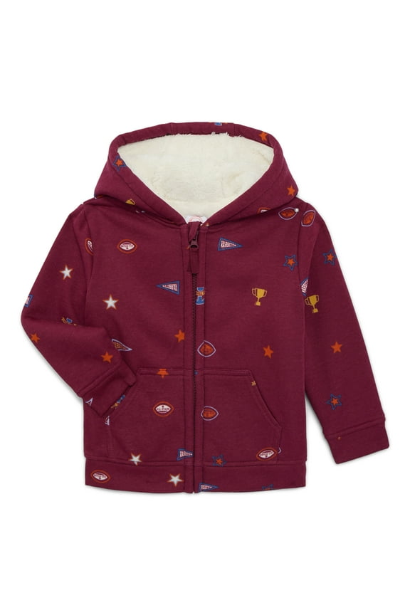 Toddler Fleece Zip Hoodie, Size 12M-5T