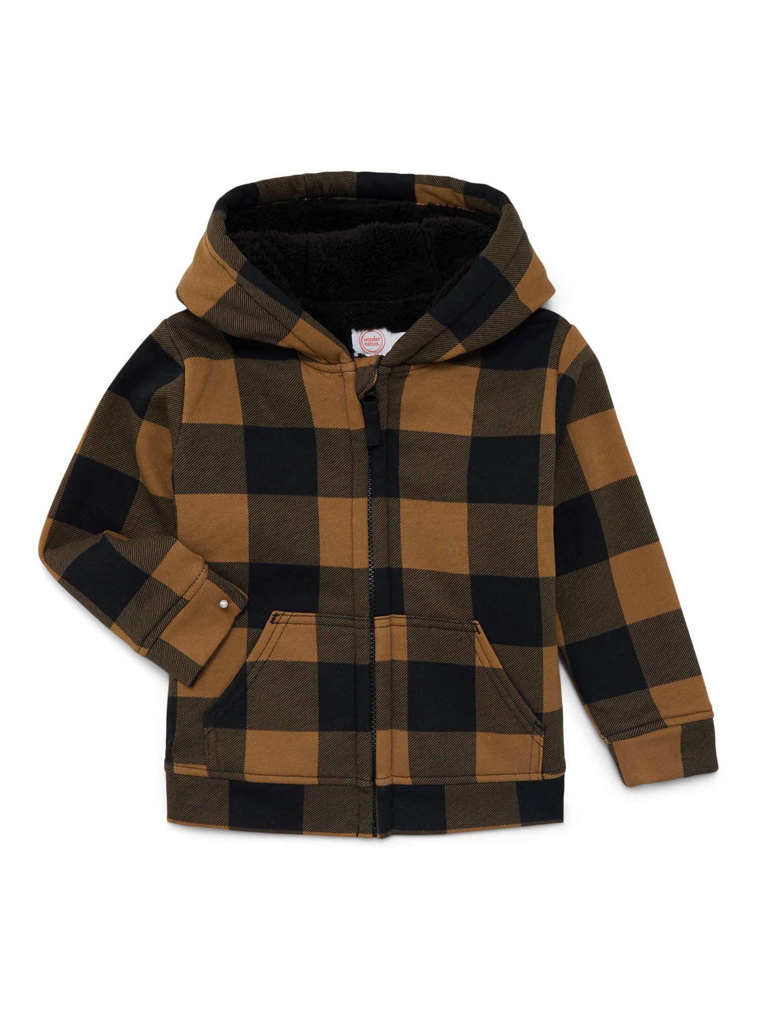 Wonder Nation Toddler Fleece Zip Hoodie, Size 12M-5T