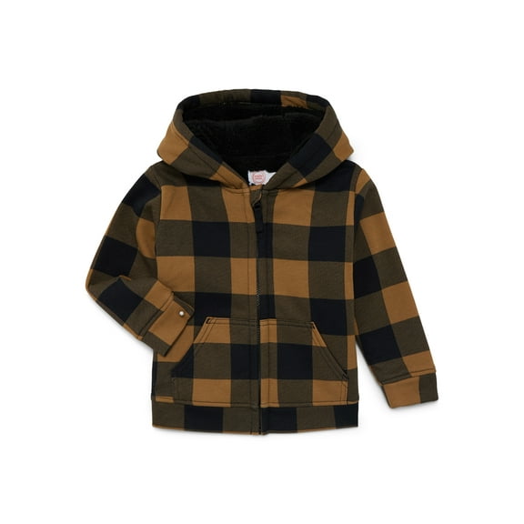 Wonder Nation Toddler Fleece Zip Hoodie, Size 12M-5T