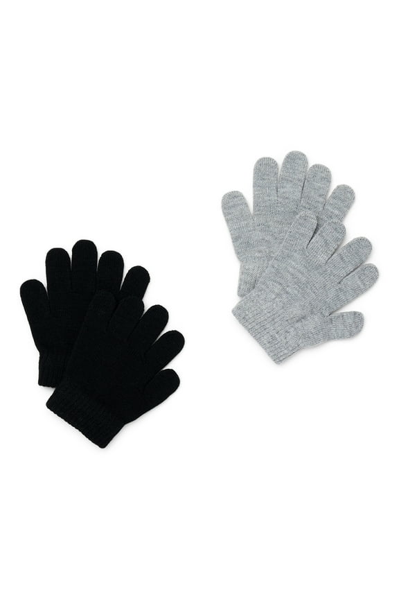 Toddler Knit Gloves, 2-Pack