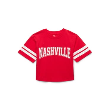 Wonder Nation Tween Girls Boxy Graphic Tee with Short Sleeves, Sizes 4-18