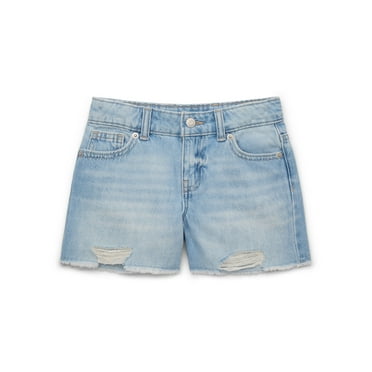 Wonder Nation Tween Girls Cutoff Denim Shorts, Sizes 5-18