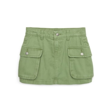 Wonder Nation Tween Girls Denim Cargo Skirt, Sizes 4-16