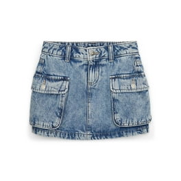Wonder Nation Girls Destructed Denim Skirt, Sizes 4-18 Wonder Nation Girls Destructed Denim Skirt, Sizes 4-18