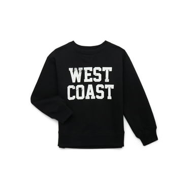 Wonder Nation Tween Girls City Graphic Crewneck Sweatshirt, Sizes 4-18