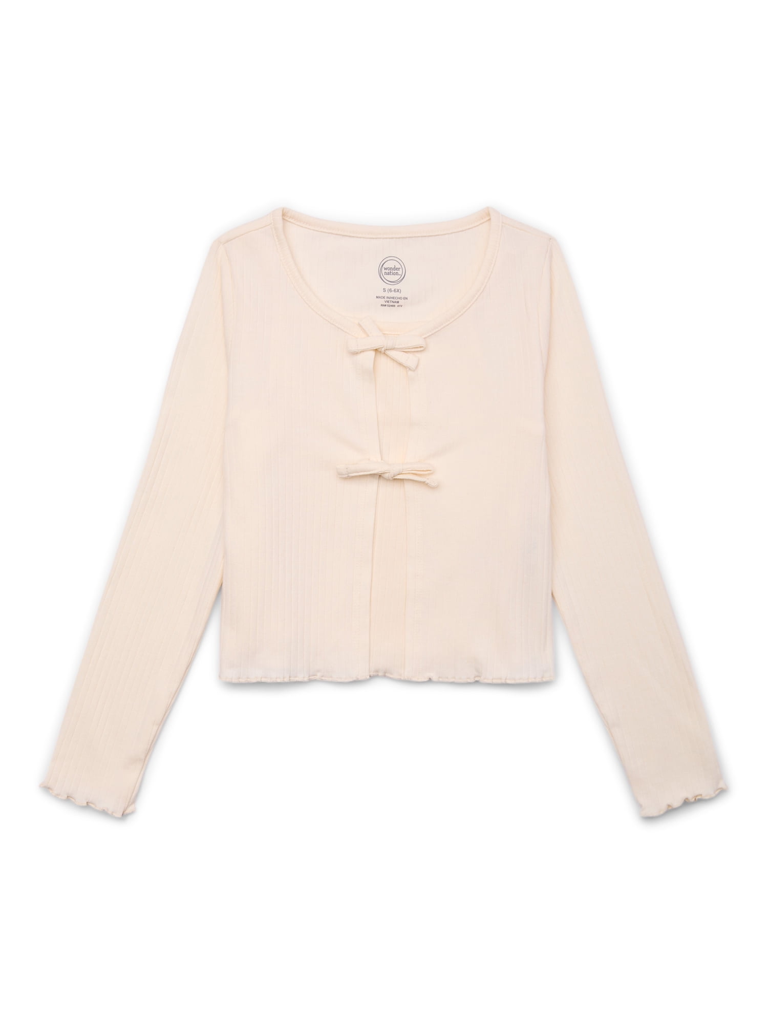 Tween Girls Long Sleeve Cami-Cardi Set, Sizes 4-18