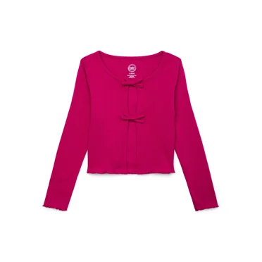 Wonder Nation Tween Girls Long Sleeve Cami-Cardi Set, Sizes 4-18