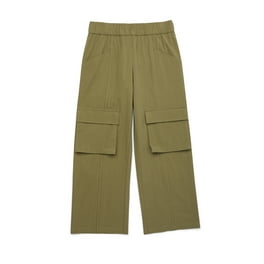 【WONDER WONDER】Hibun Wide Long Cotton Pants Wonder Nation Tween Girl's Wide Leg Destructive Jeans, Sizes