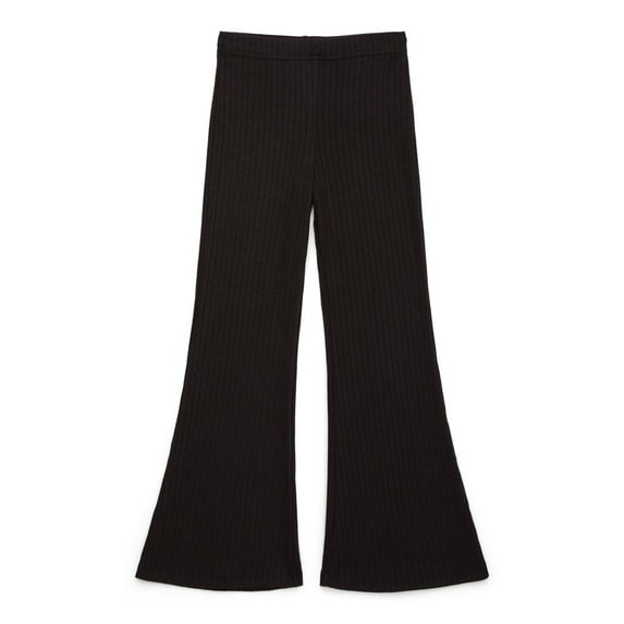 Wonder Nation Tween Girls’ Ribbed Pull On Flare Pants, Sizes 4-18