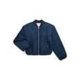 thumbnail image 1 of Wonder Nation Tween Girls Satin Bomber Jacket, Sizes 4-16 & Plus, 1 of 3