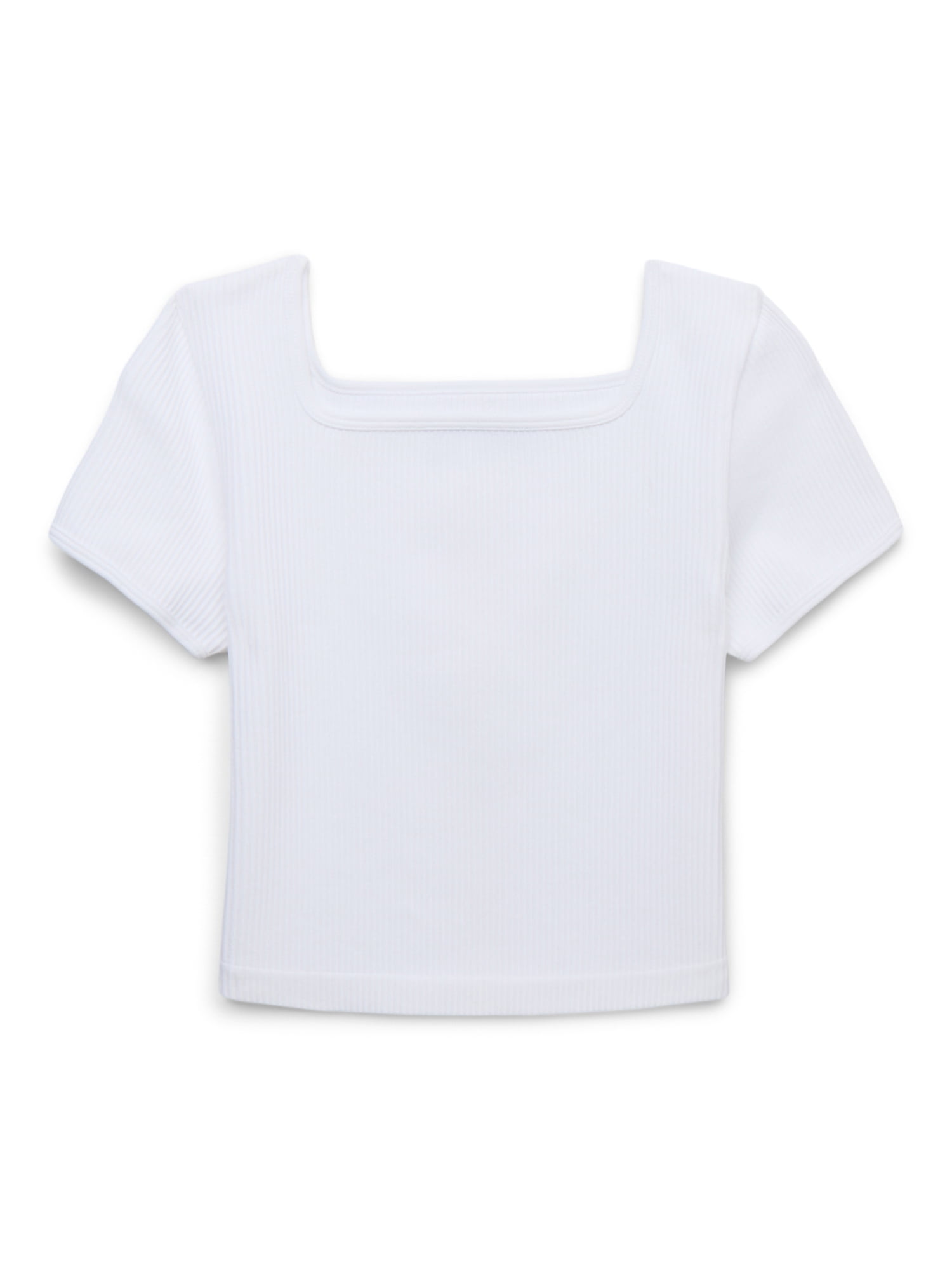 Wonder Nation Girls Seamless Tee with Short Sleeves, Sizes 4-18 & Plus