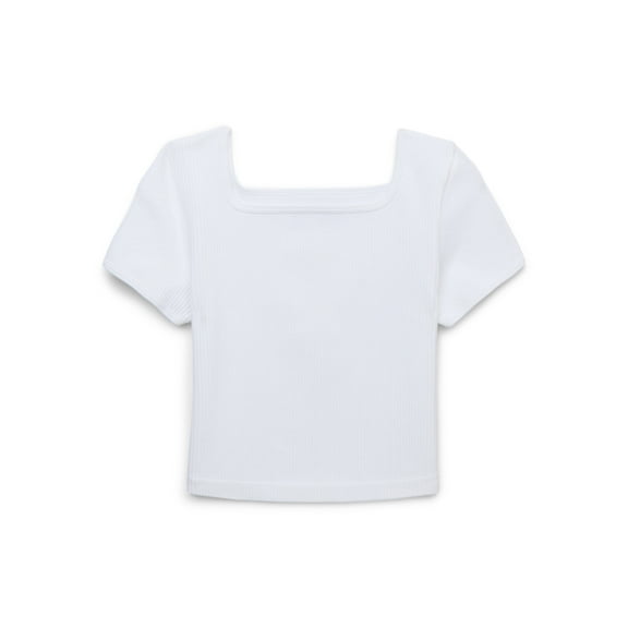 Wonder Nation Girls Seamless Tee with Short Sleeves, Sizes 4-18 & Plus