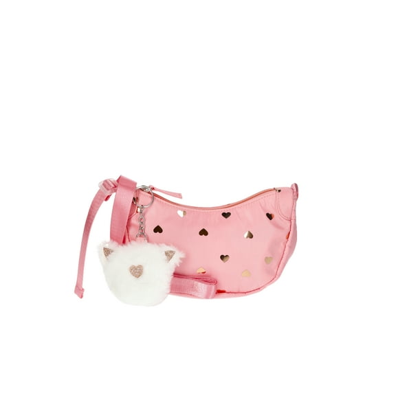 Wonder Nation Kids Heart Sling Bag, Pink