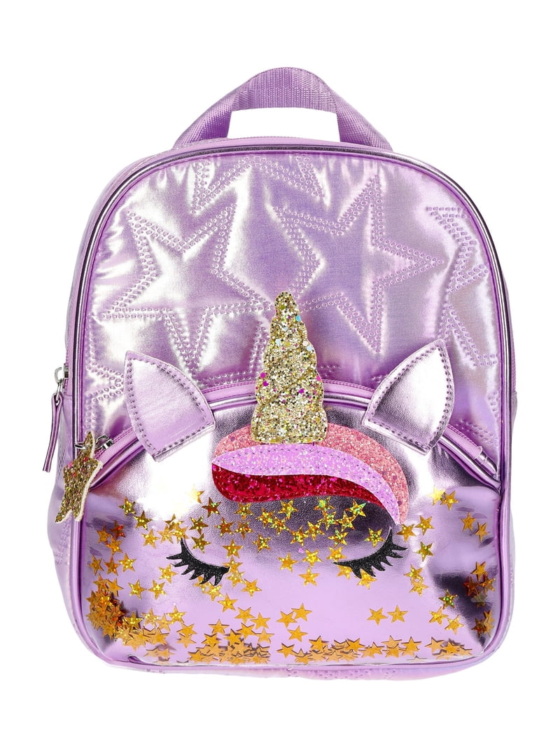 girls unicorn mini backpack Octsky Toddler Backpack for Kids, Lightweight Preschool Backpack for Kindergarten Little Girls Bookbag With Chest Strap Measures 11 inches tall Toddler Girls unicorn Mini Backpack